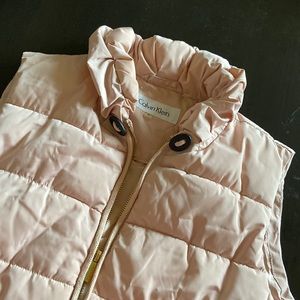 Calvin Klein Puffer Vest ~W Small ~ Blush pink and super cute!
